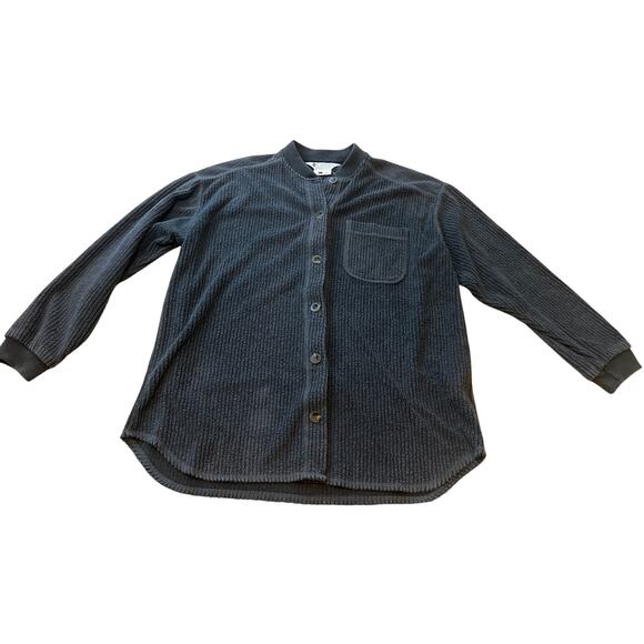 Columbia Women’s Over Shirt Shacket Size Large Charcoal Gray Corduroy - Picture 1 of 7